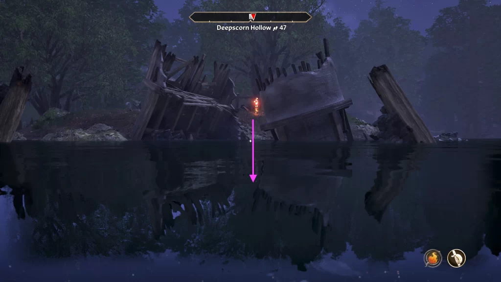 Entrance of Deepscorn Hollow Oblivion Remastered