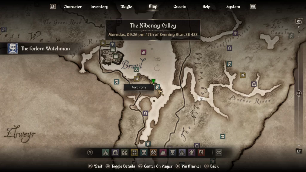 Nightshade at Fort Irony in Oblivion Remastered