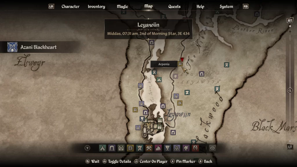 Elder Scrolls IV Oblivion Remastered Azani Blackheart Arpenia Walkthrough