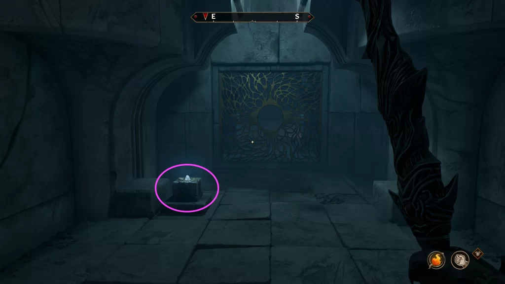 Push button to open gate to proceed to Atatar Loria in Oblivion Remastered