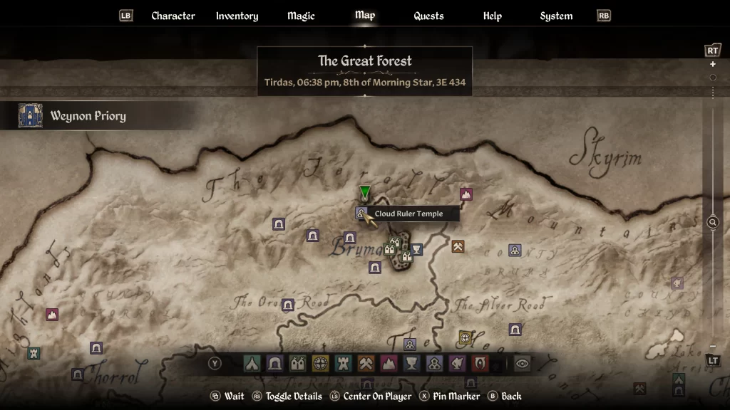 Elder Scrolls IV Oblivion Remastered Weynon Priory Main Quest