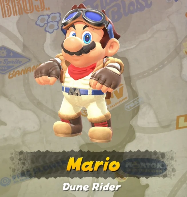 Mario Kart World Dune Rider