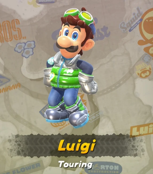 Mario Kart World Luigi Touring