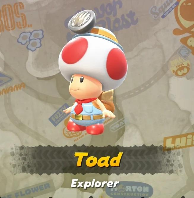 Mario Kart World Toad Explorer Costume