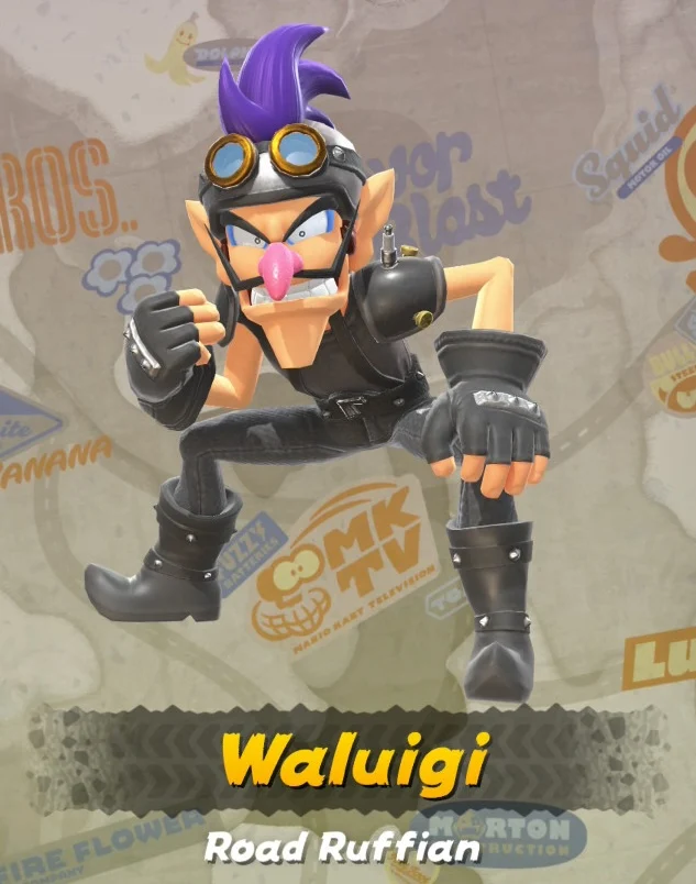 Mario Kart World Waluigi Road Ruffian