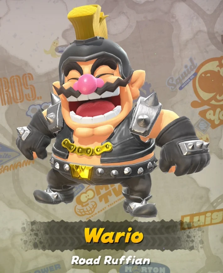 Mario kart World Wario Road Ruffian