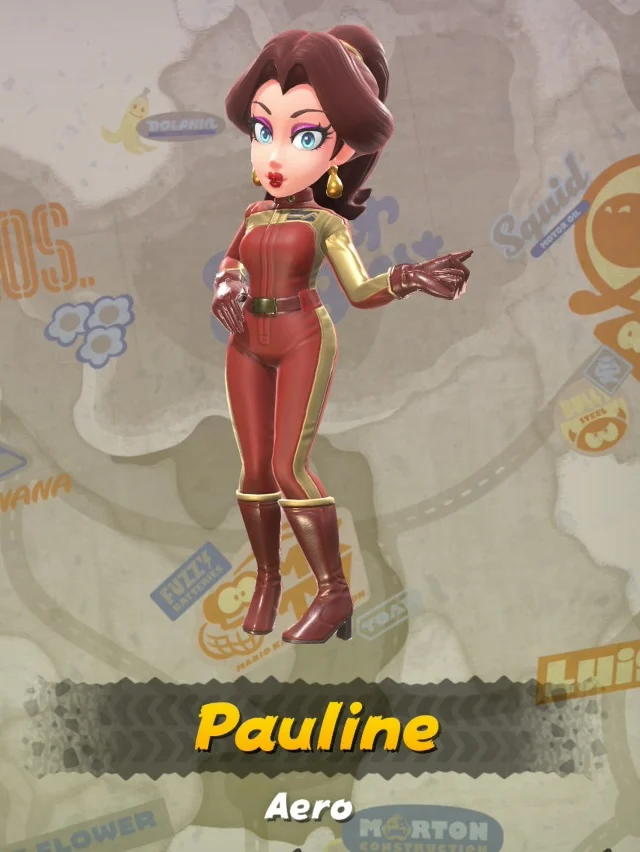 Mario Kart World Pauline Costumes