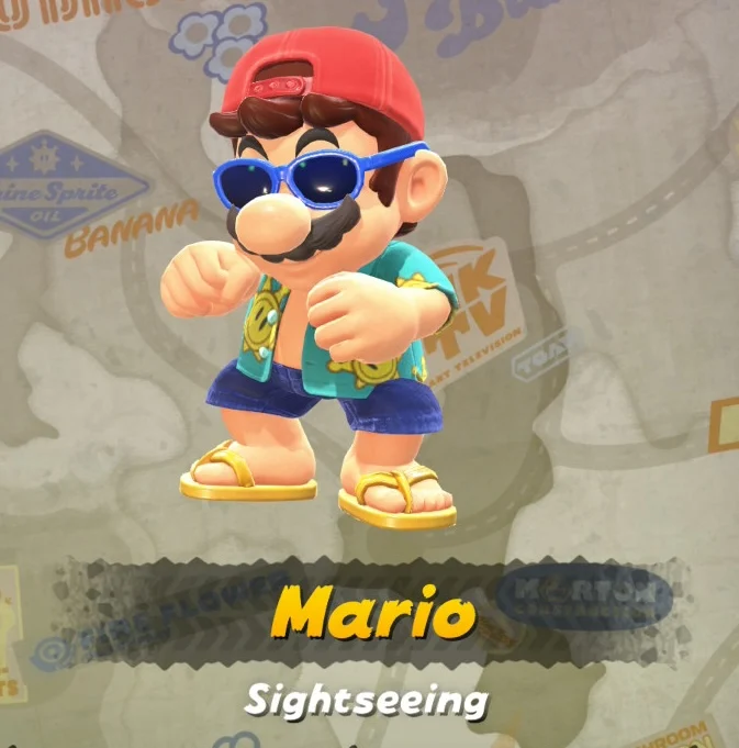 Mario Kart World Mario Sightseeing Costume