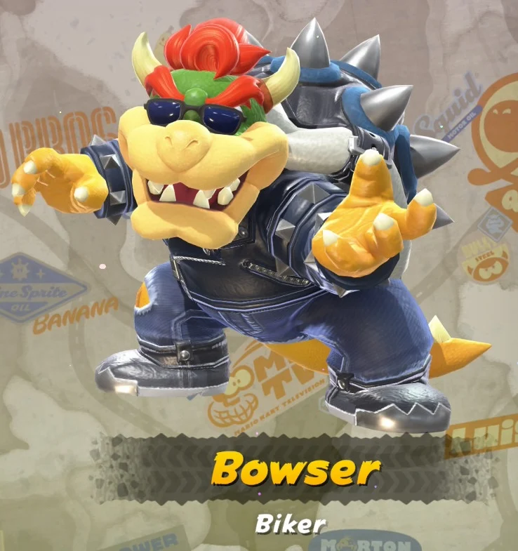 Mario Kart World Bowser Biker Costume