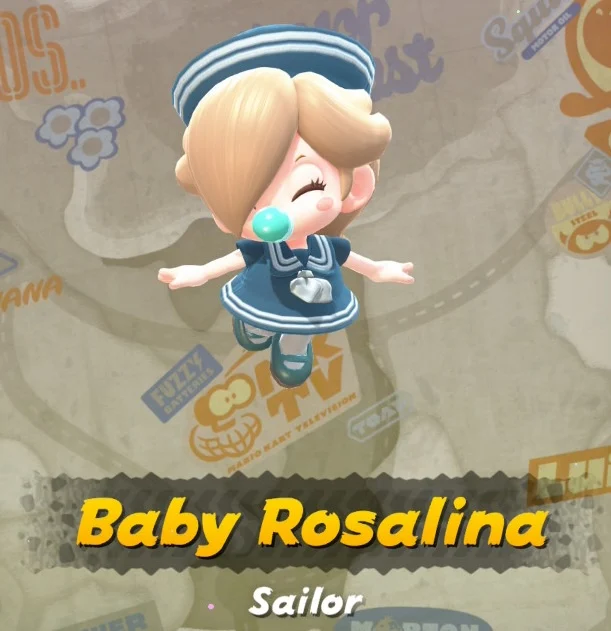 Mario Kart World Baby Rosalina Sailor Costume