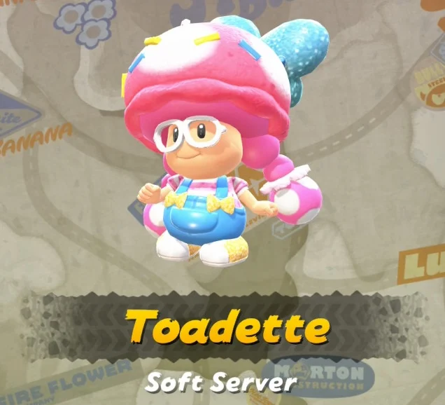 Mario Kart World Toadette Soft Serve Costumer
