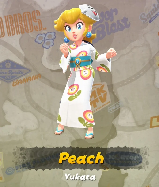 Mario Kart World Peach Costume