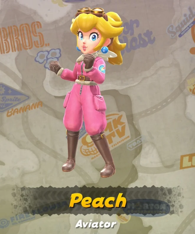 Mario Kart World Peach Costume