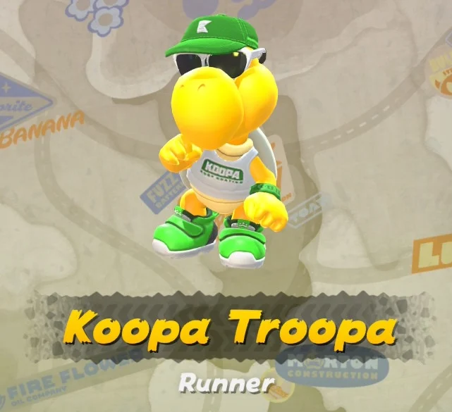 Mario Kart World Koopa Troopa Runner Costume