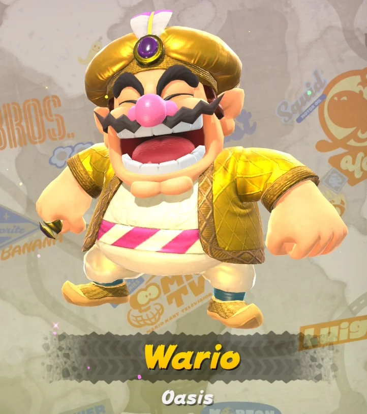 Mario Kart World Wario Oasis Costume