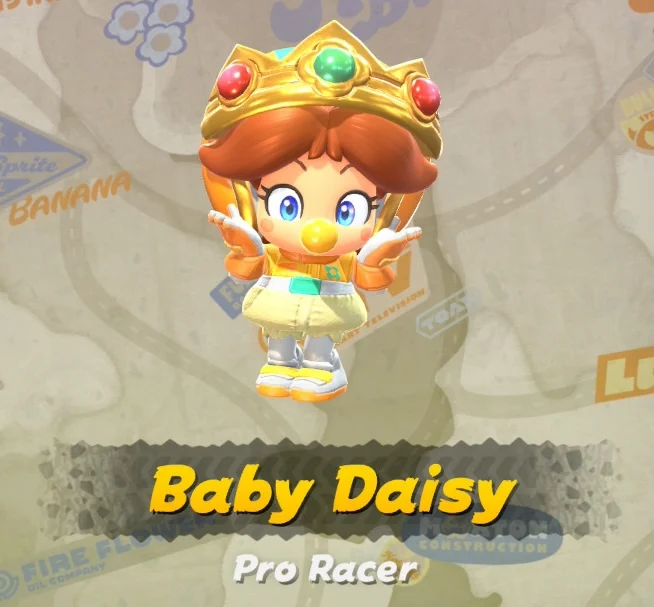 Mario Kart World Baby Daisy Pro Racer Costumes