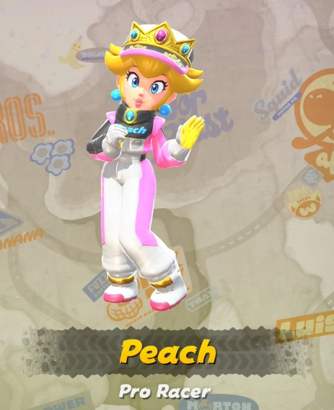 Mario Kart World Peach Costumes