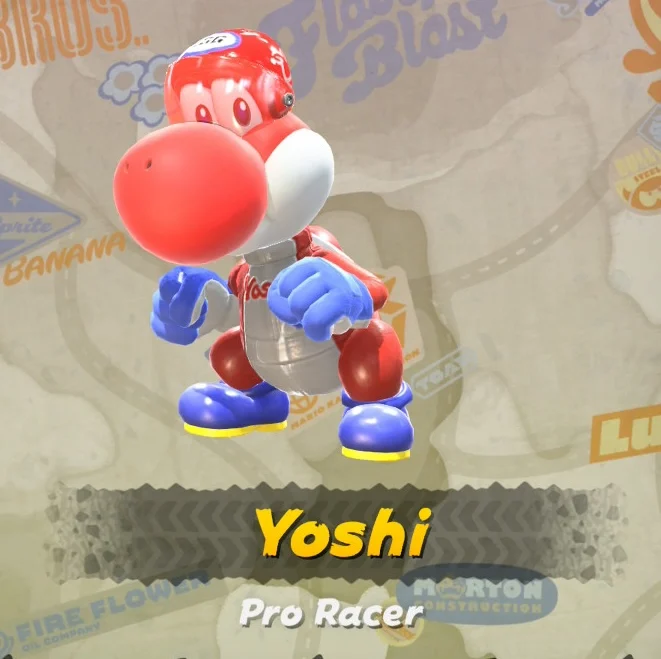 Mario Kart World Yoshi Costumes
