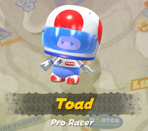 Mario Kart World Toad Pro Racer Costume