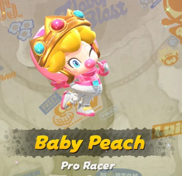 Mario Kart World Baby Peach Costumes