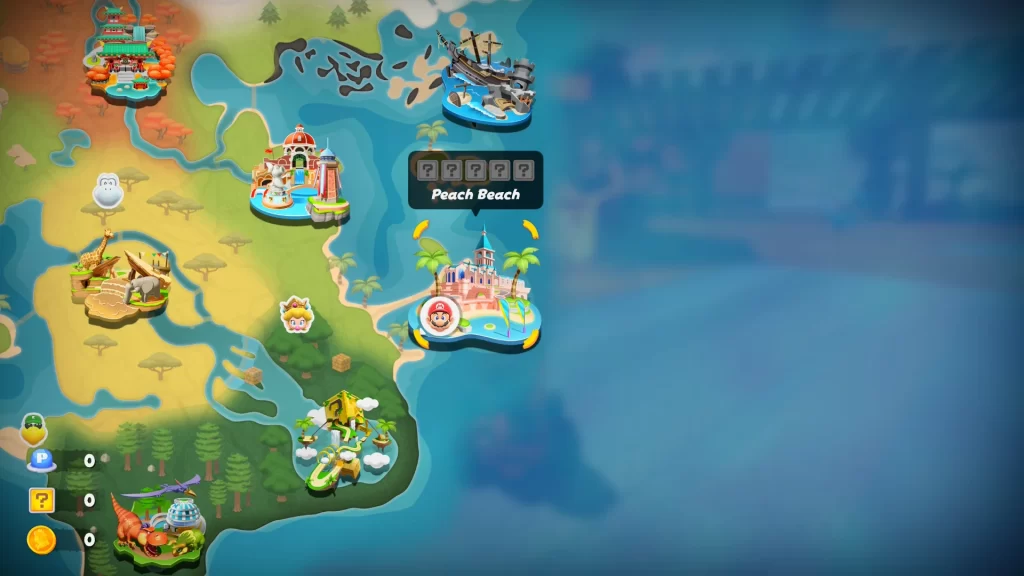 Mario Kart World Peach Beach