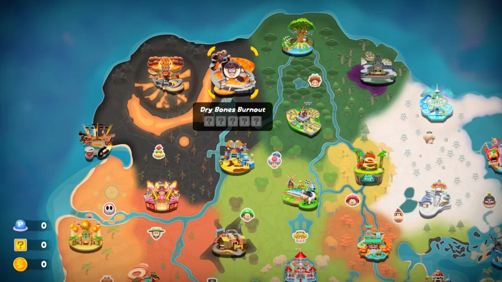 Mario Kart World Dry Bones Burnout