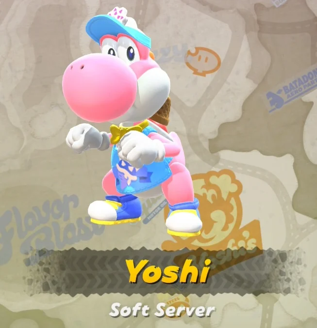 Mario Kart World Yoshi Soft Server Costume