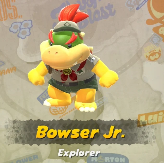 Mario Kart World Bowser Jr. Costumes
