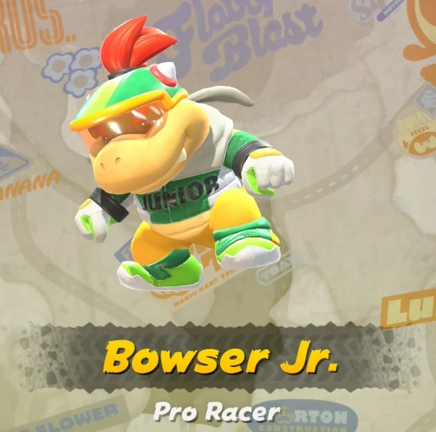 Mario Kart World Bowser Jr. Costumes