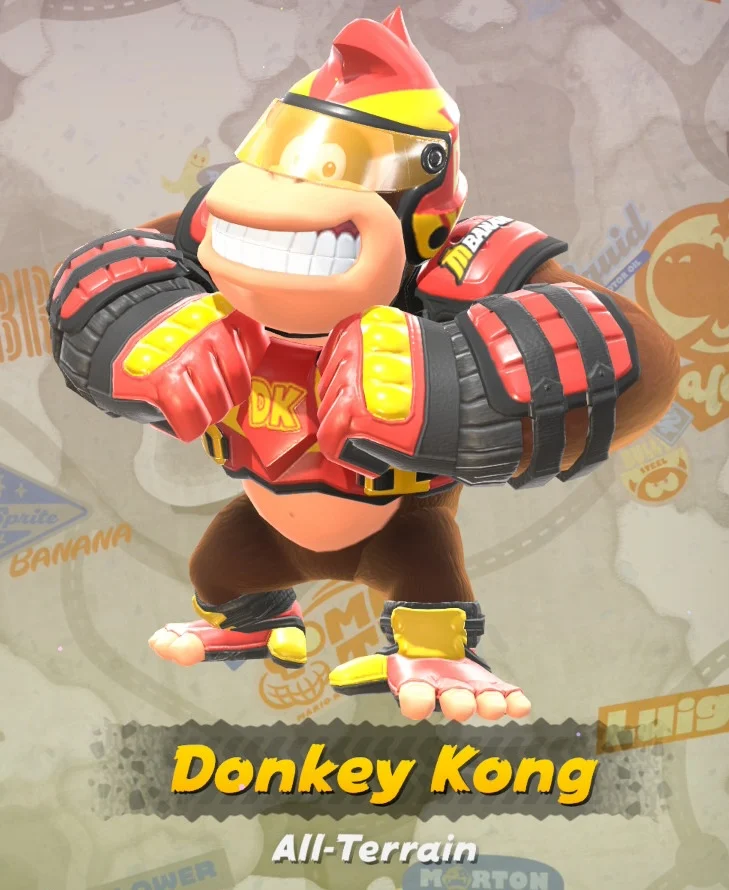 Mario Kart World Donkey Kong Costumes