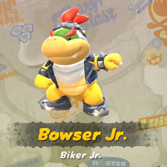 Mario Kart World Bowser Jr. Costumes