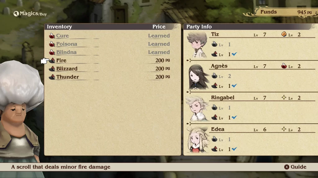 Bravely Default Flying Fairy Intro Black Mage Spells