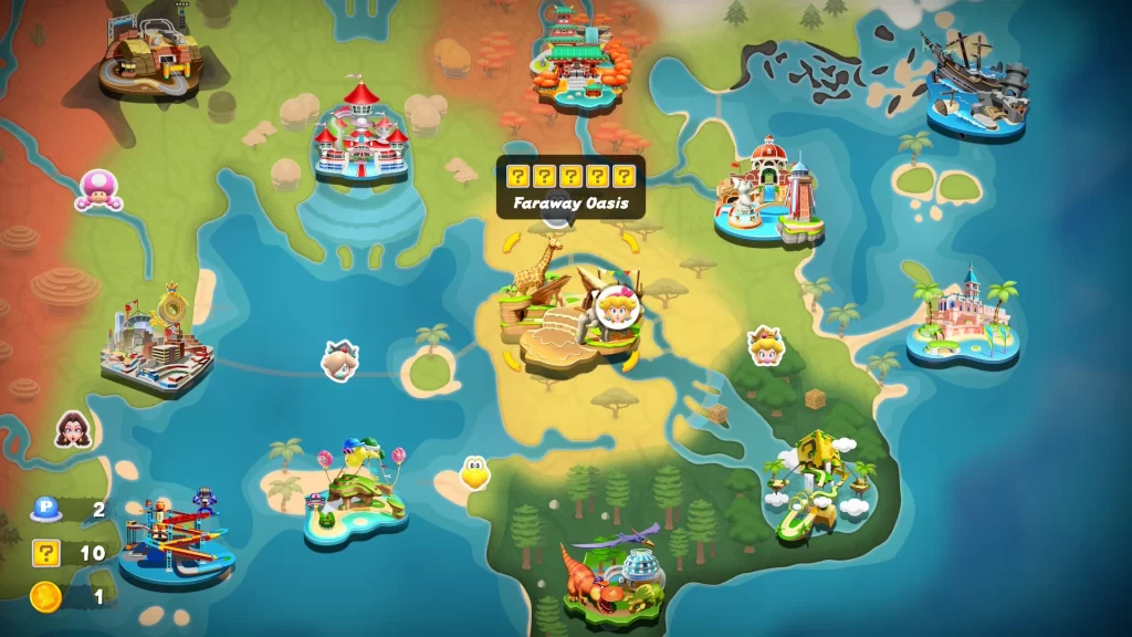 Mario Kart World Faraway Oasis ? Panels