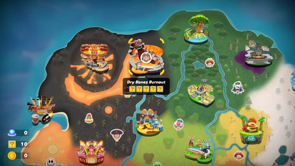 Mario Kart World Dry Bones Burnout ? Panels