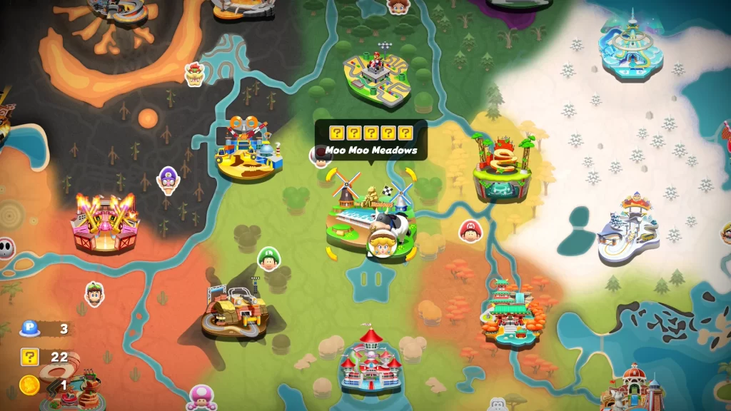 Mario Kart World Moo Moo Meadows ? Panels