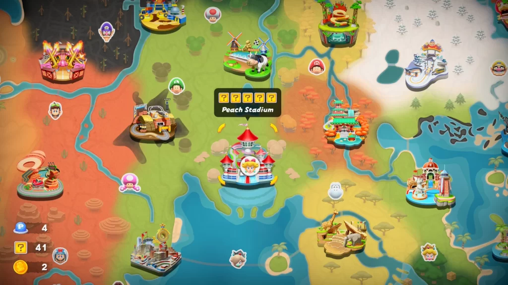 Mario Kart World Peach Stadium ? Panels