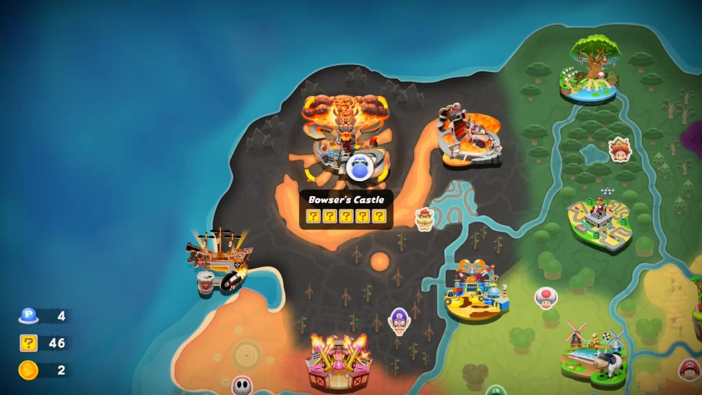 Mario Kart World Bowser's Castle ? Panels