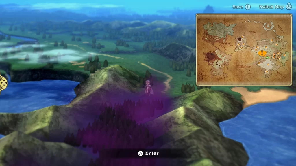 Bravely Default Flying Fairy World Map