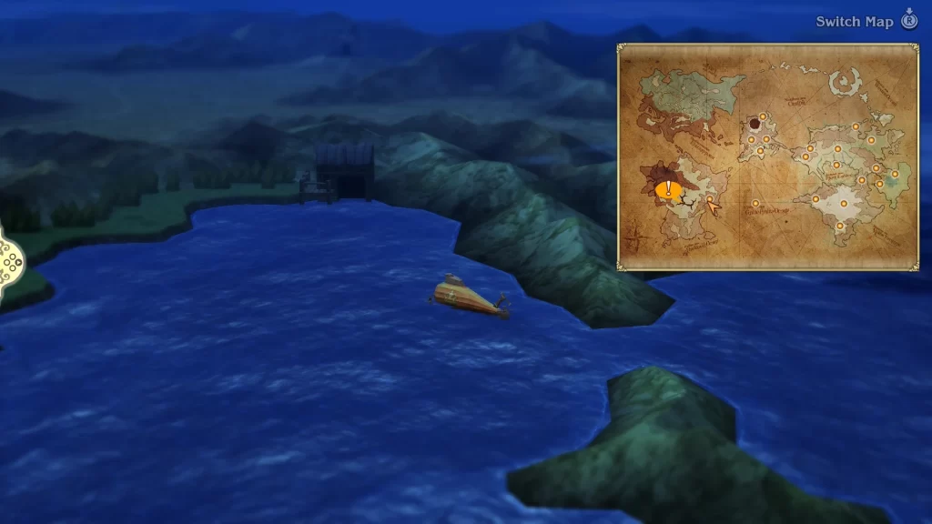 Sailing toward the third continent and the Fire Crystal in Bravely Default Flying Fairy Chapter 3