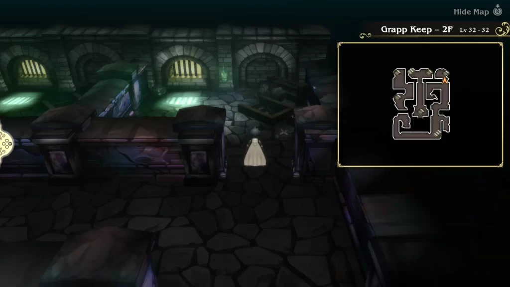 grapp keep 2F path leading to the mini-boss