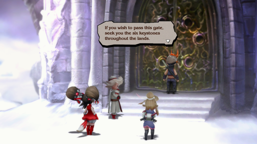 learning about the keystones during the Vampire Asterisk sub-scenario in Bravely Default Flying Fairy HD Remaster