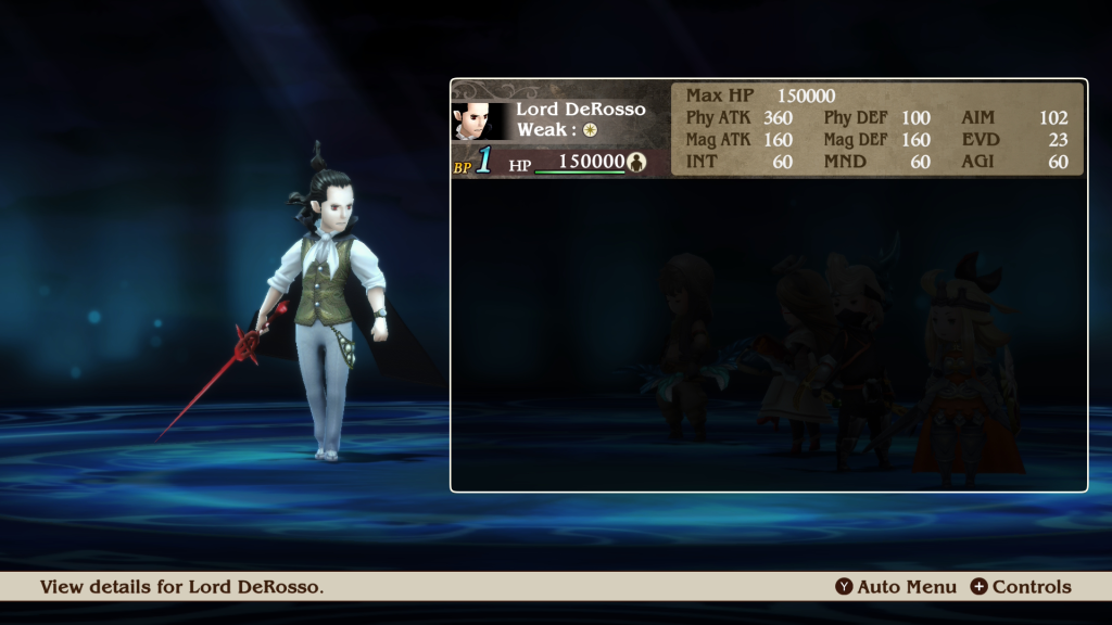 Lord DeRosso's Stats