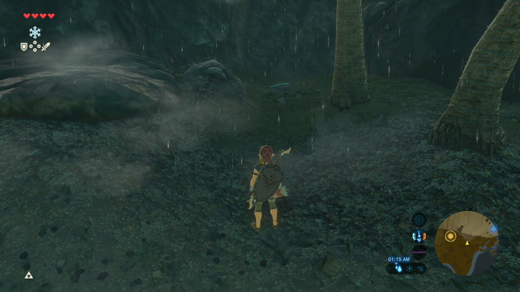 area location of the second fragment