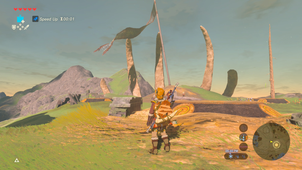 giant bones with the three pedestals
