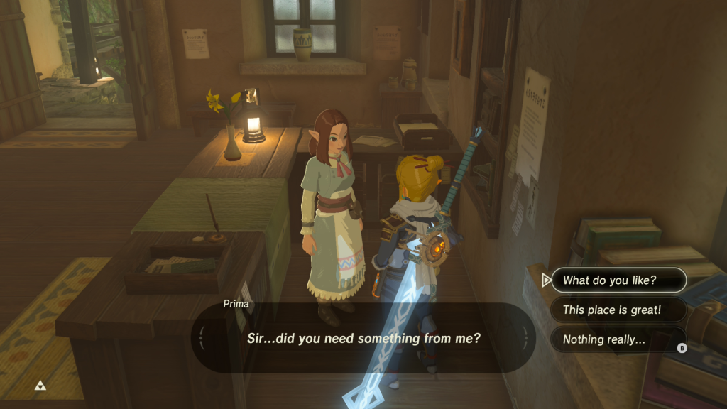 asking Prima what she likes