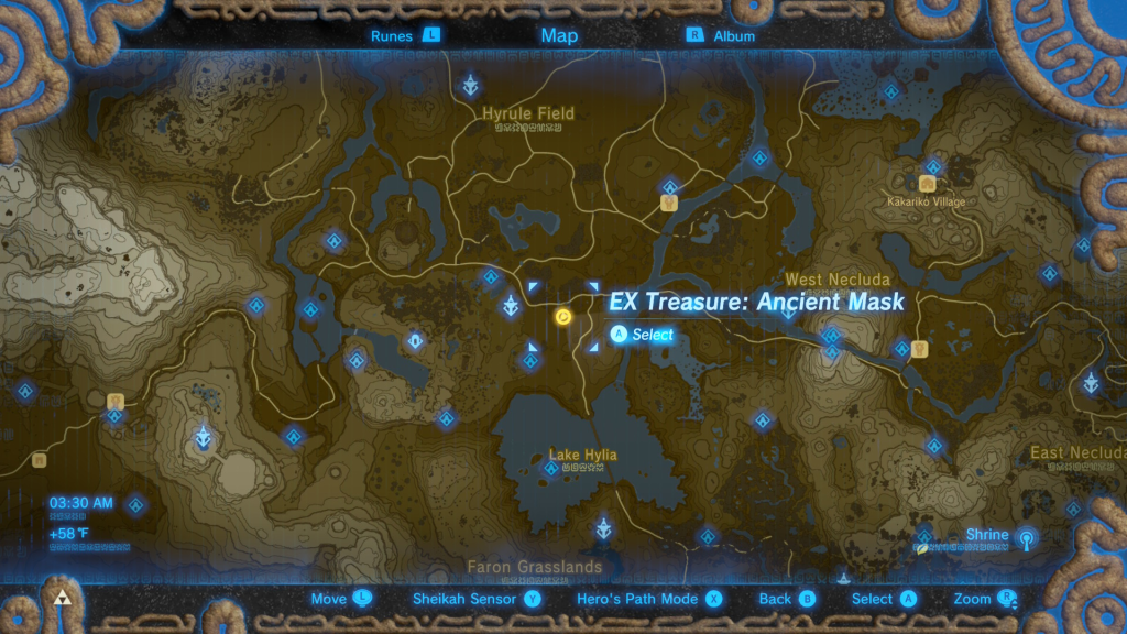 map location of where to find Misko's EX Journal