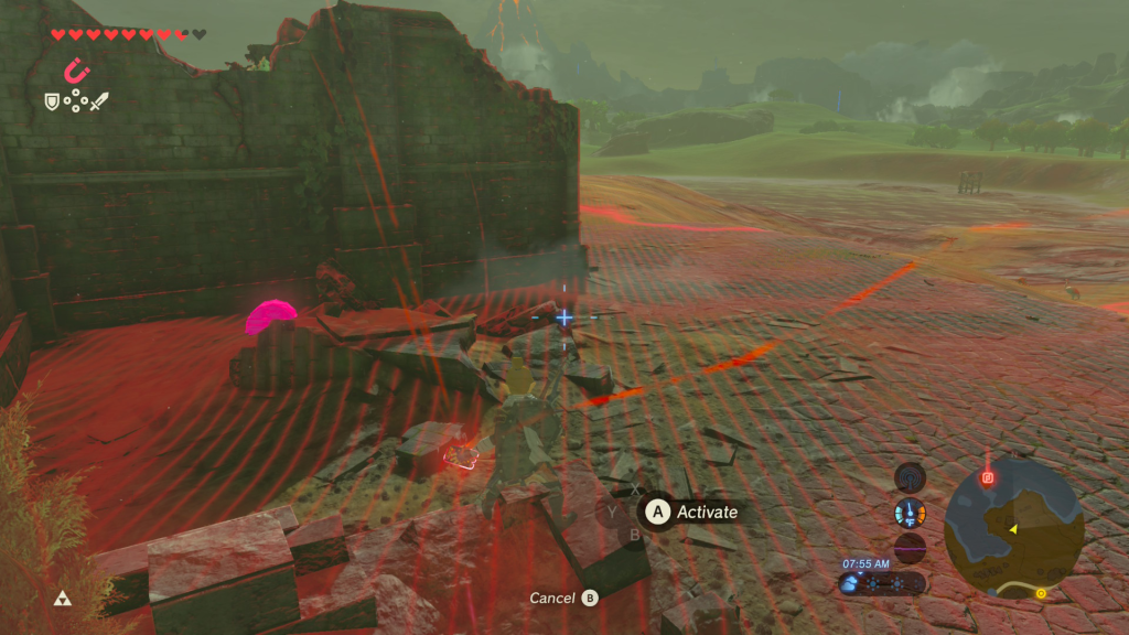 the EX Chest buried in the ground