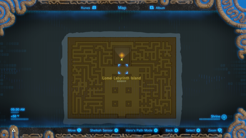 map of the Lomei Labyrinth