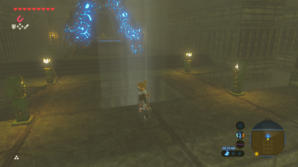 the hole you'll need to jump down during the EX Teleportation Rumors Quest in Breath of the Wild
