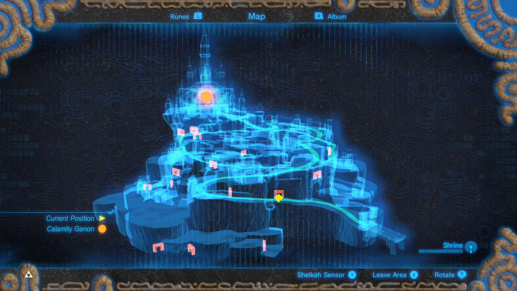 Map of where to find the boots during the EX Royal Guard Rumors Quest in Breath of the Wild